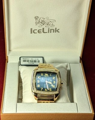 Icelink Emperador 1,50ct. Reloj de acero inoxidable color oro diamante Foto 1 de 4