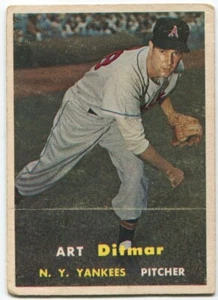 1957 Topps #132 Art Ditmar New York Yankees - Bild 1 von 2