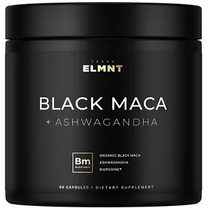 40.000mg 40x Forza Radice di Maca Nera Biologica con Ashwagandha - #1 Pentola Più Alta... - Foto 1 di 8