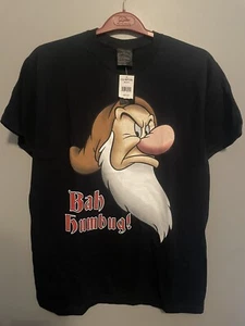 Vintage NWT Disney Grumpy Snow White Bah Humbug T Shirt Mens Size Medium (C126) - Picture 1 of 5