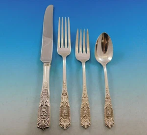 Milburn Rose by Westmorland Sterling Silver Flatware Set for 6 Service 24 Pieces - Picture 1 of 4