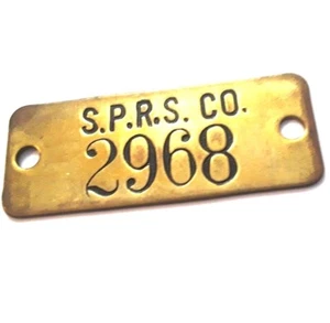 PLACA SPRS CO Central Guanica SOUTH PUERTO RICO SUGAR Co Worker Tag token ficha - Picture 1 of 4