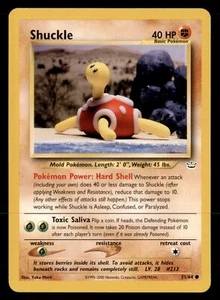 Pokemon Card Shuckle Neo Revelation 51/64 PLAYED/EXCELLENT Non-Holo Common TCG!! - Picture 1 of 1