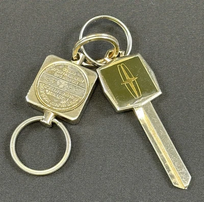 Lincoln Oro Sin Cortar Numerado Llave y Llavero Marca Continental Serie Años 70 80 Foto 1 de 4