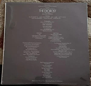THE EXORCIST Soundtrack 1974 Vinyl Warner Bros Records 1st Press SEALED! - Picture 1 of 1