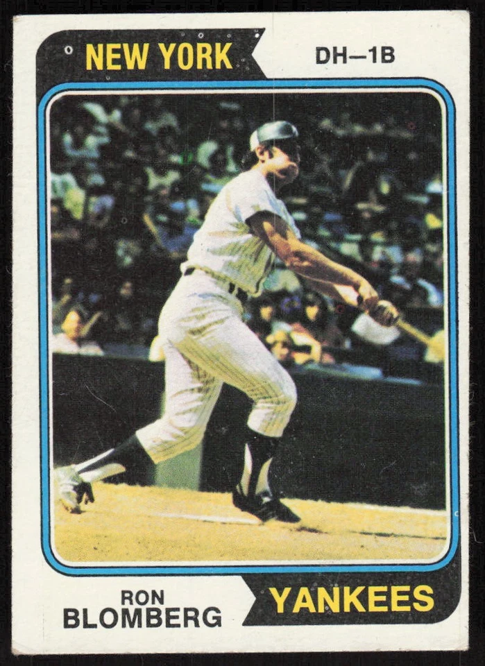 1974 Topps #117 Ron Blomberg - $1 SHIPPING (JB4) - Image 1 of 2