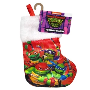 Teenage Mutant Ninja Turtles Weihnachtsstrumpf Mini 7" rot Satin Nickelodeon - Bild 1 von 5
