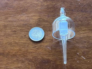 Contagocce a campana in vetro trasparente per boccetta ranvier. Prima metà '900 - Foto 1 di 1