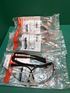 Honeywell 1000016 Op-Tema Black Frame Clear Lens Eyeshield - Pack of 3 Pairs - Picture 1 of 5