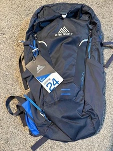 Gregory Miwok 24 Liter Hiking Day Pack Backpack Blue Black NWT Free Shipping! - Picture 1 of 12