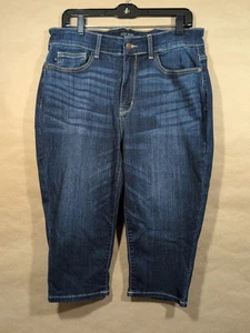 Judy Blue Damen 14W Stretch Blue Denim Skinny Fit Capri Jeans Dark Wash - Bild 1 von 10