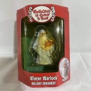 VTG SANTA CLAUS IS COMING TO TOWN WINTER WARLOCK Christmas Ornament 1998 ENESCO - Picture 1 of 7