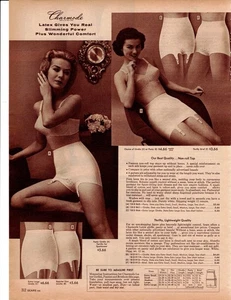 VINTAGE 60'S LADIES GIRDLES BRAS PHOTO CLIPPING CATALOG ADS PRINTS - Picture 1 of 3