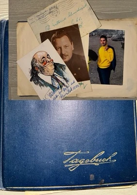 Autogramme Tagebuch Sammlung 50er 60er deutsche Schauspieler Sänger - Bild 1 von 4