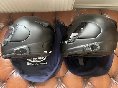 His and Hers Aria Motorcycle Helmets Comes with Cardo Intercom 2 Units - Image 1 of 4