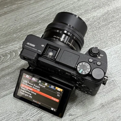Cámara digital de video Sony Alpha a6500 24,2 MP enfoque automático rápido 4K con lente de 16-50 mm Foto 1 de 4