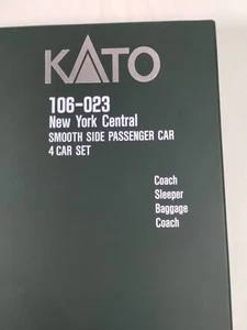 Kato 106-023 Spur N New York Central Glattseiten Personenwagen 4er Set (#7105) - Bild 1 von 23