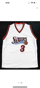 🔥 Allen Iverson Signed 76ers Custom Jersey White #3 – JSA Authenticated 🔥 - Picture 1 of 3