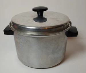Vintage Enterprise 4 Quart Aluminum Stock Pot with Lid Made in Macon GA USA - Picture 1 of 11
