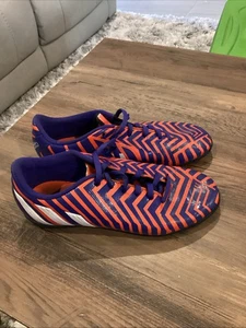 Adidas Predito Cleats Blue/Orange Stripe- Soccer-  size 4 - Picture 1 of 10