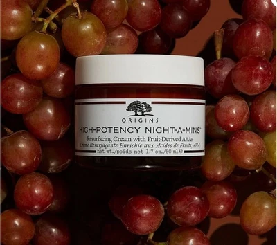 Crema rejuveneciente Origins High Potency Night A Mins AHA Vita C 1,7 oz (sin aceite) Foto 1 de 4