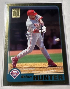 2001 TOPPS #13 BRIAN HUNTER GOLD INSERT #1177/2001 BASEBALL CARD PHILLIES NM-MT - Picture 1 of 3