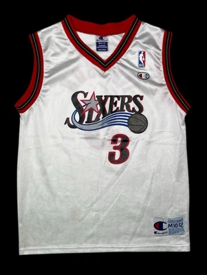 Camiseta deportiva vintage Philadelphia 76ers Allen Iverson Champion juvenil M 10-12 Sixers Foto 1 de 4