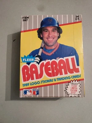 1989 Fleer Baseball Wax Box 36 Packs,Ken Griffey Jr Rookie,Bill Ripken - Image 1 of 4