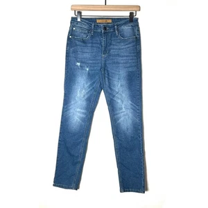 Joe's medium wash slim leg distressed jeans size juniors 14 B83 - Picture 1 of 4