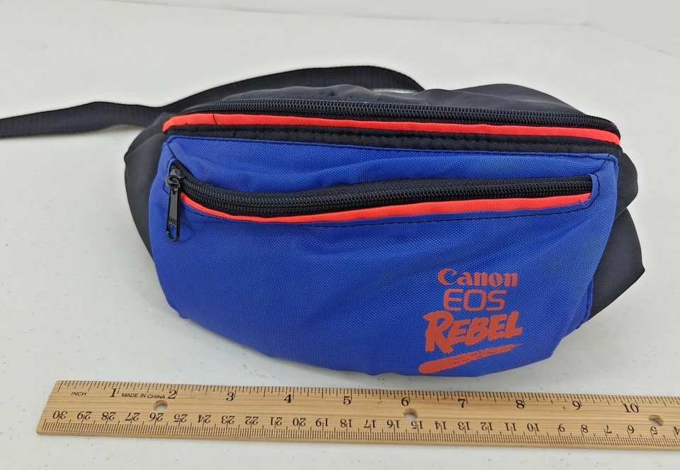 Canon EOS REBEL Fanny Pack Case Carry Supply Waist Bag 2 Zipper - Image 1 of 4