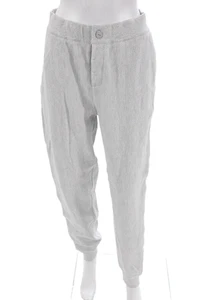Kith Womens Button Fly Drawstring High Rise Knit Jogger Pants Gray Size Medium - Picture 1 of 5