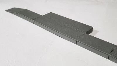 Railway Train Station Passenger Platform 6 Pc Kit Z Gauge 1:220 Scale Railroad - Image 1 of 4