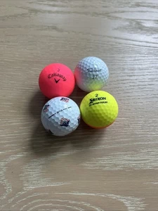 4 Premium Golf Balls – Titleist, Callaway, Srixon, TaylorMade – Mint - Picture 1 of 8