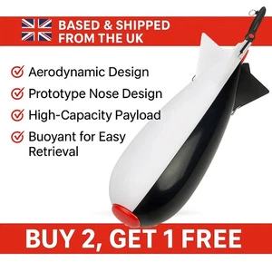 Large Spomb Spod Bomb Bait Rocket Bait  Carp Fishing Spombs Spods Fishing Feeder - Picture 1 of 12
