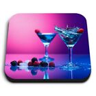 Square MDF Magnets - Cocktail Drinks Beverage  #8695