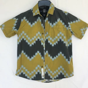 Short Sleeve Volcom Botton Up Shirt, Youth Sz 14 - Picture 1 of 8