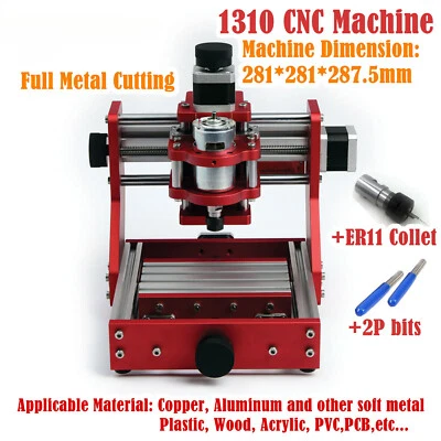 1310 Mini Laser Machine CNC Router Wood PVC Full-Metal Milling Cutting Engraving - Image 1 of 4