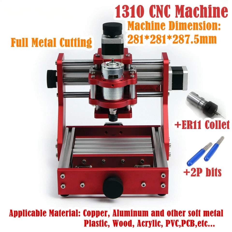1310 Mini Laser Machine CNC Router Wood PVC Full-Metal Milling Cutting Engrav - Image 1 of 4