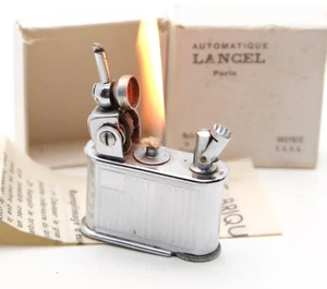 Encendedor automático de gasolina Lancel años 30 con caja e instrucciones ¡Funciona bien! ¡Raro! - Imagen 1 de 11