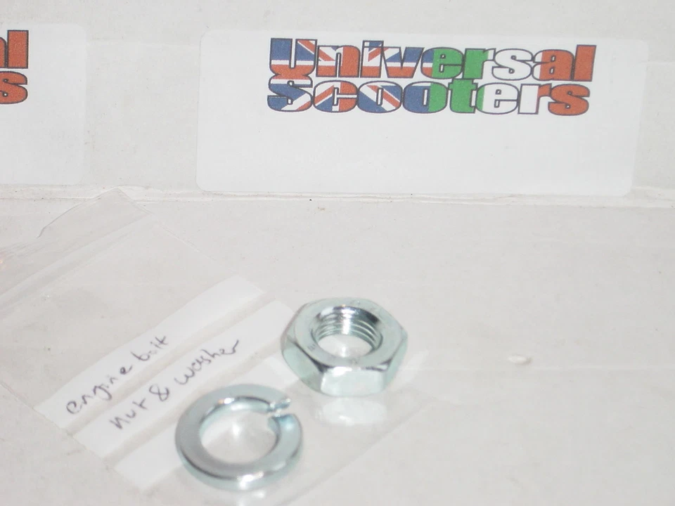 Vespa Nut and Washer for Engine Bolt - P/X,PE,T5,PXefl,PXdisc - New - Image 1 of 1