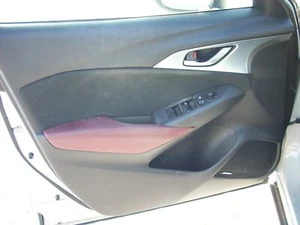 2016 2017 2018 Mazda CX-3 Front Left Door Panel Trim Black w/ Red Trim OEM - Picture 1 of 1