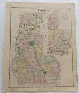 1875 NY Cayuga County Map - Picture 1 of 1