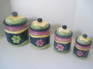 JUEGO DE CUATRO TABELETOPS DE COCINA VINTAGE DE JUBILATION TM - Imagen 1 de 11
