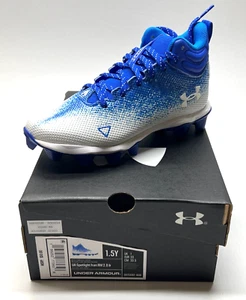 Under Armour Boy's Spotlight Franchise 2.0 Jr. Football Cleats - Size 1.5Y - NEW - Picture 1 of 2