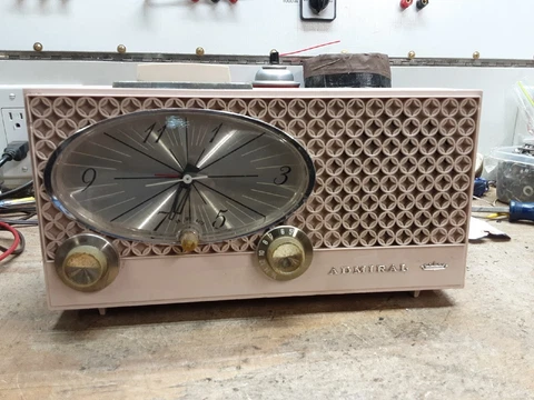 Vintage Retro Mid Century Admiral Model Y3354 Clock Radio Cover