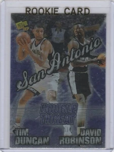 TARJETA DE NOVATO TIM DUNCAN & DAVID ROBINSON PROMOCIÓN DOBLE 1 de 1 RC ¡ESPUELAS DE BALONCESTO! - Imagen 1 de 2