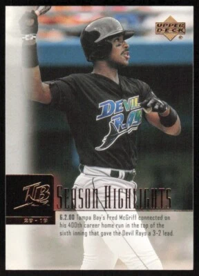 2001 Upper Deck #268 Fred McGriff Tampa Bay Devil Rays - Image 1 of 2