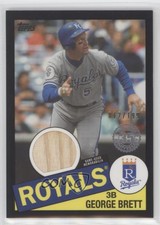 2020 Topps 1985 Topps Baseball Relics Black /199 George Brett #85R-GB HOF