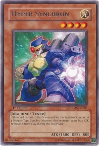 Yugioh! MP Hyper Synchron - CRMS-EN003 - Rare - 1st Edition Moderately Played, E - Image 1 of 1