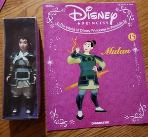 Disney Princess Porcelain Doll Mulan  W/ Magazine  Deagostini - Picture 1 of 1